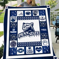 Alternative view of NCAA Penn State Nittany Lions Logo Fleece Blanket