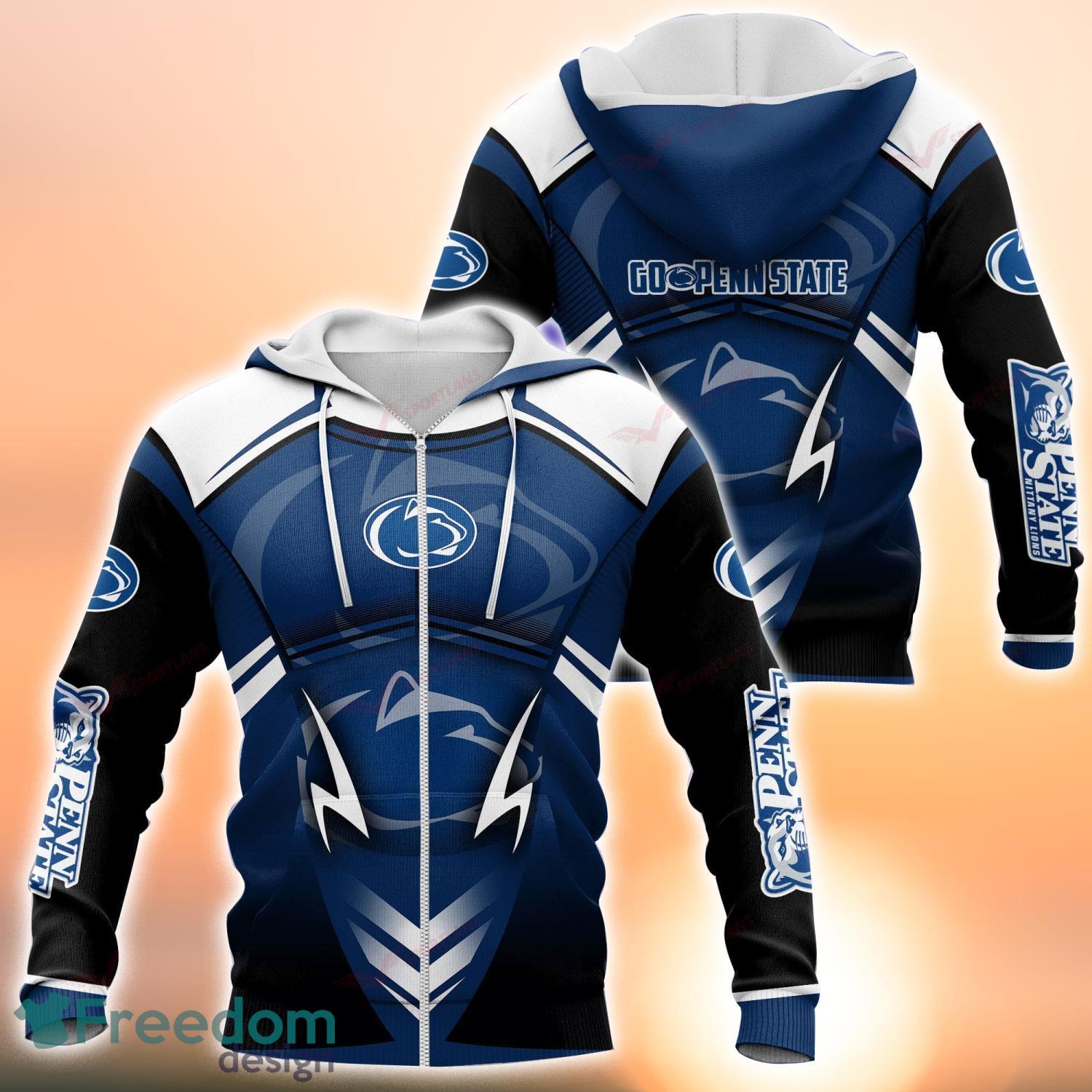 NCAA Penn State Nittany Lions New Design Zip Up Hoodie