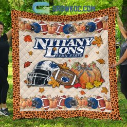 Alternative view of NCAA Penn State Nittany Lions Welcome Fall Pumpkin Quilt Blanket