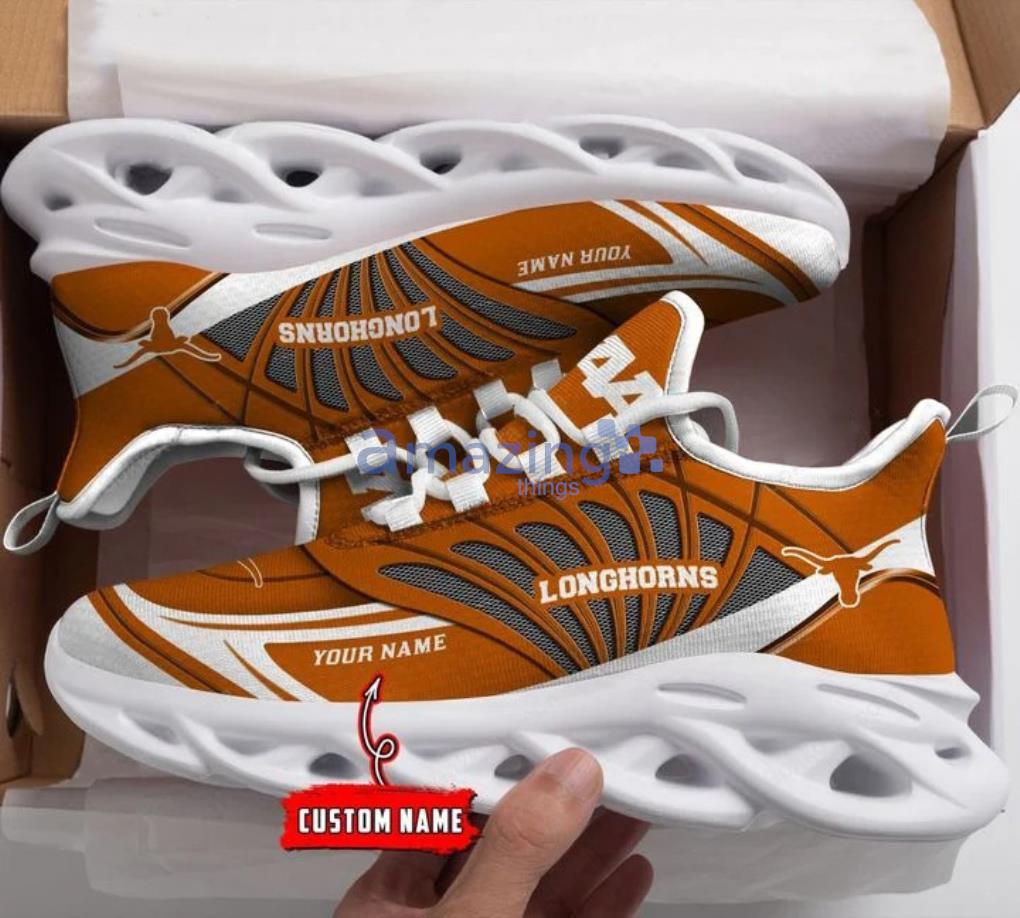 NCAA Texas Longhorns Custom Name New Style Max Soul Shoes