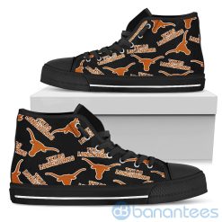 Alternative view of NCAA Texas Longhorns Logo Pattern High Top Shoes