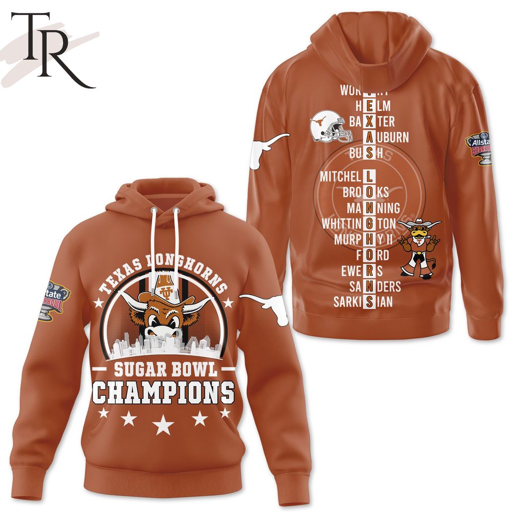NCAA Texas Longhorns Sugar Bowl Champions Pullover Hoodie