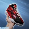 NCAA Wisconsin Badgers Black Red Air Jordan 13 Shoes