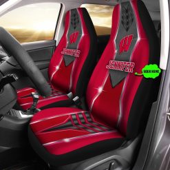 NCAA Wisconsin Badgers Custom Name New Style Car Seat Covers