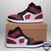 NCAA Wisconsin Badgers Simple Style Air Jordan 1 High Sneakers