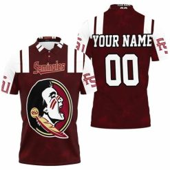 NCAA Florida State Seminoles Custom Name Number Lover Polo Shirt