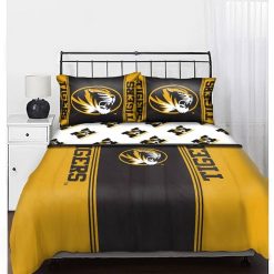 NCAA Missouri Tigers Black Gold Bedding Set