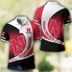NCAA Nebraska Cornhuskers Custom Name Sport Style Polo Shirt