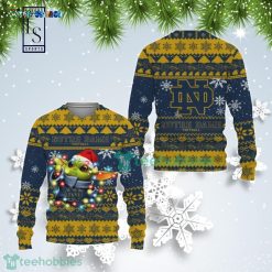 NCAA Notre Dame Fighting Irish Baby Yoda Ugly Christmas Sweater
