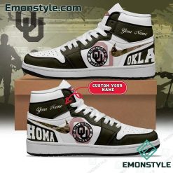 NCAA Oklahoma Sooners Air Jordan 1 High Sneakers