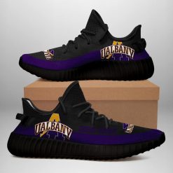 NCAA Albany Great Danes Black Yeezy Boost Sneakers