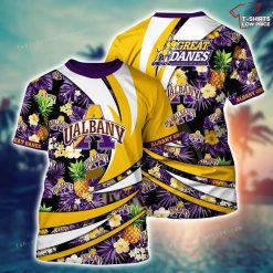 NCAA Albany Great Danes Flower T-Shirt
