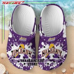 Alternative view of NCAA Albany Great Danes Purple Crocs