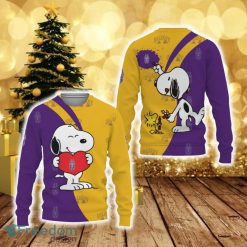 NCAA Albany Great Danes Snoopy Cute Heart Sweater