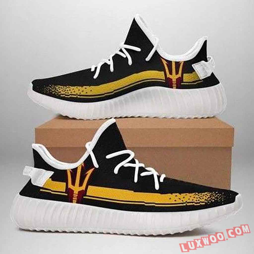 NCAA Arizona State Sun Devils Black Yeezy Boost Sneakers