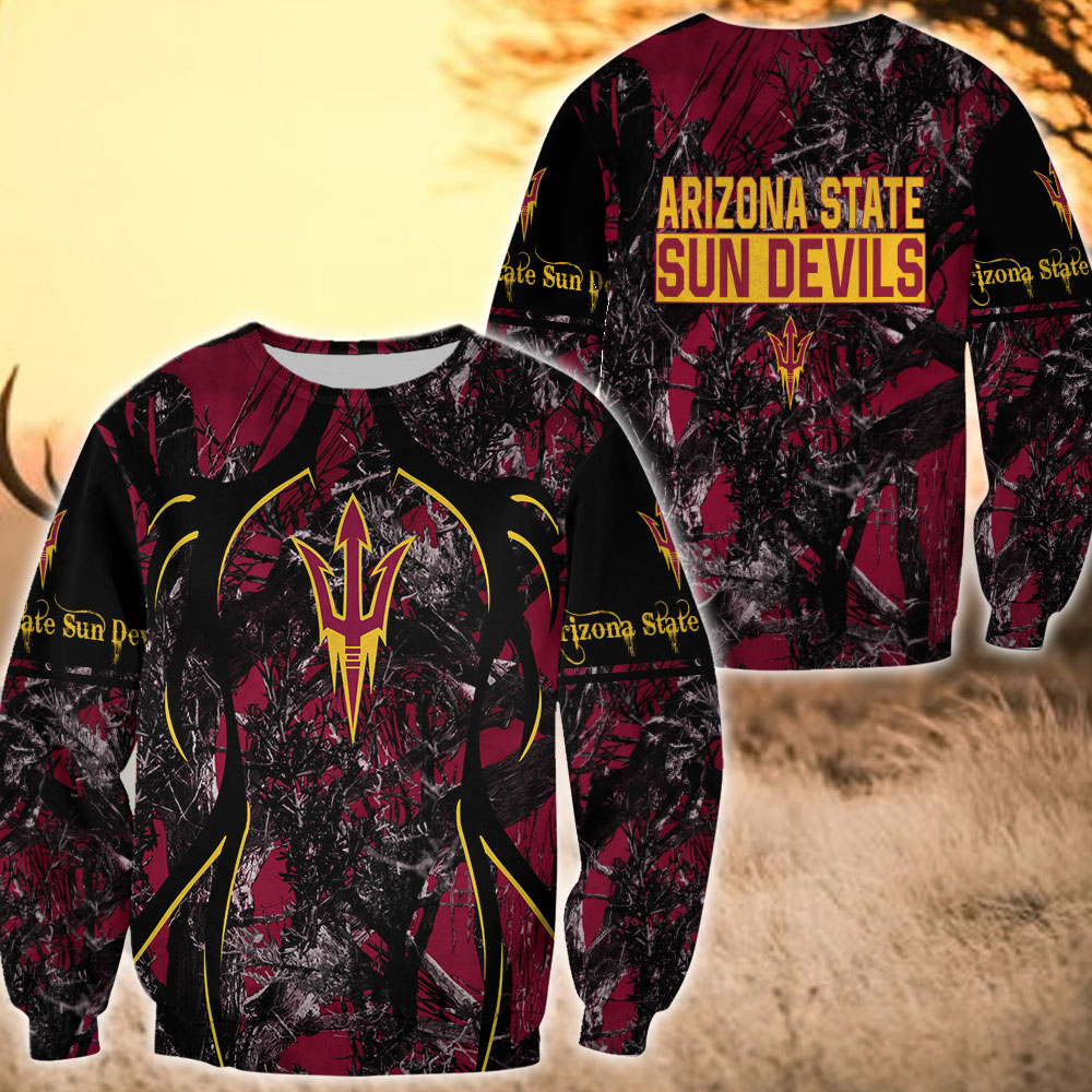 NCAA Arizona State Sun Devils Camo Hunting Sweatshirt