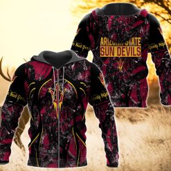 NCAA Arizona State Sun Devils Camo Hunting Zip Up Hoodie