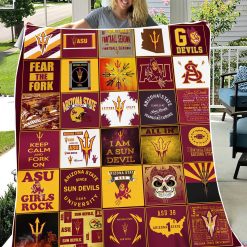 Alternative view of NCAA Arizona State Sun Devils Collection Fleece Blanket