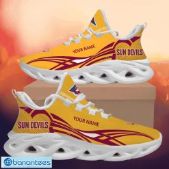 NCAA Arizona State Sun Devils Custom Name Yellow Max Soul Shoes
