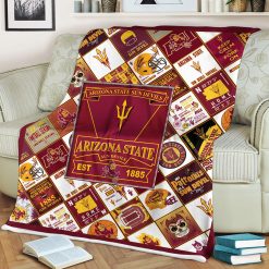 NCAA Arizona State Sun Devils EST 1885 Fleece Blanket