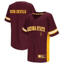 NCAA Arizona State Sun Devils Maroon Baseball Jersey