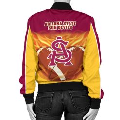 Alternative view of NCAA Arizona State Sun Devils Playing Game Bomber Jacket