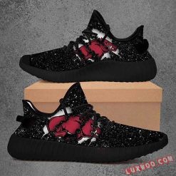 NCAA Arkansas Razorbacks Black Design Yeezy Boost Sneakers