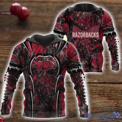 NCAA Arkansas Razorbacks Camo Hunting Pullover Hoodie
