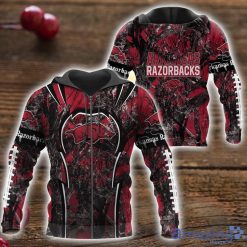 NCAA Arkansas Razorbacks Camo Hunting Zip Up Hoodie