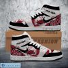 NCAA Arkansas Razorbacks Custom Name Paint Splash Texture Air Jordan 1 High Sneakers
