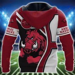 Alternative view of NCAA Arkansas Razorbacks Custom Name Special Style Zip Up Hoodie