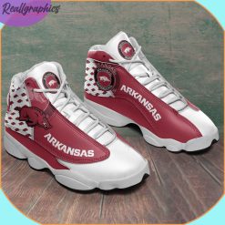 Alternative view of NCAA Arkansas Razorbacks Logo Pattern Air Jordan 13 Shoes