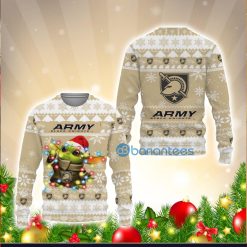 NCAA Army Black Knights Baby Yoda Ugly Christmas Sweater