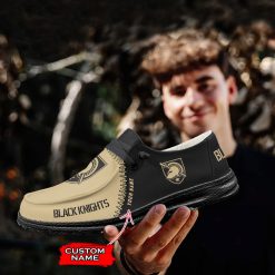 Alternative view of NCAA Army Black Knights Custom Name Cream Black Hey Dude Shoes