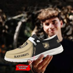 NCAA Army Black Knights Custom Name Cream Black Hey Dude Shoes