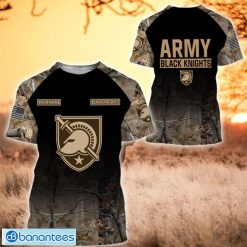 NCAA Army Black Knights Custom Name Hunting Camo Style T-Shirt