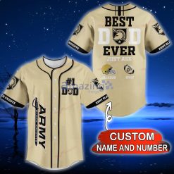 NCAA Army Black Knights Custom Name Number Best Dad Ever Baseball Jersey
