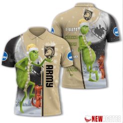 NCAA Army Black Knights Grinch Stole Christmas Polo Shirt