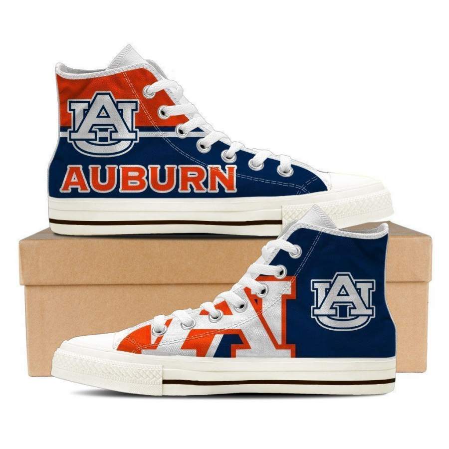 NCAA Auburn Tigers Big Logo High Top Shoes