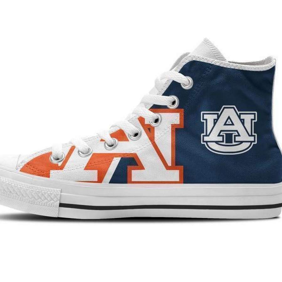 NCAA Auburn Tigers Big Logo High Top Shoes - Image 3