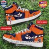 NCAA Auburn Tigers Custom Name Number Orange Navy Air Jordan 1 High Sneakers