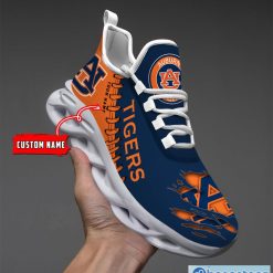 Alternative view of NCAA Auburn Tigers Custom Name Style Max Soul Shoes