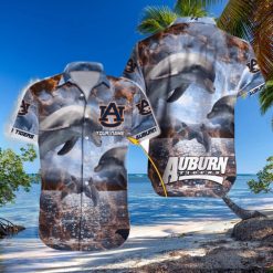 NCAA Auburn Tigers Dolphin Funny Hawaiian Shirt