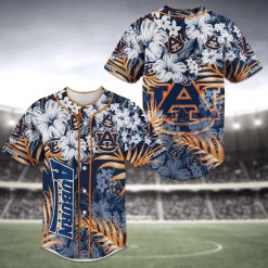 NCAA Auburn Tigers Flower Baseball Jersey