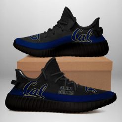 NCAA California Golden Bears Black Yeezy Boost Sneakers