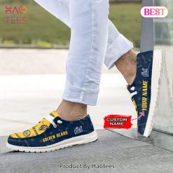 Alternative view of NCAA California Golden Bears Custom Name Blue Yellow Hey Dude Shoes