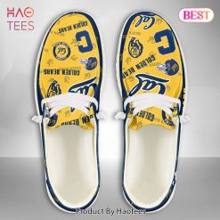 NCAA California Golden Bears Custom Name Blue Yellow Hey Dude Shoes