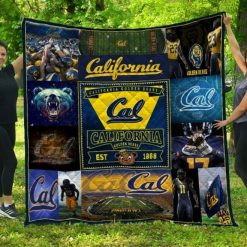 NCAA California Golden Bears EST 1868 Quilt Blanket