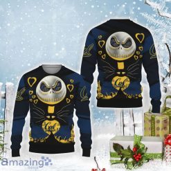 NCAA California Golden Bears Jack Skellington Ugly Christmas Sweater