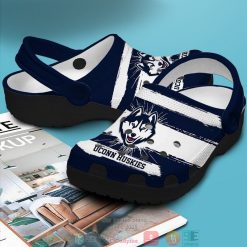 Alternative view of NCAA Connecticut Huskies Custom Name Logo Crocs
